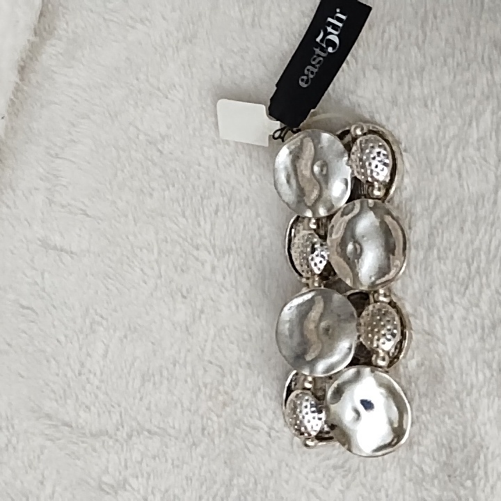Silver Stretch Bracelet By East 5th